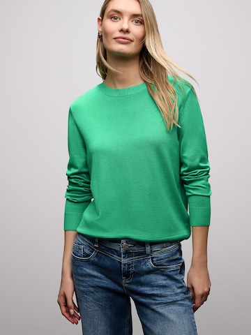 STREET ONE Пуловер в зелено