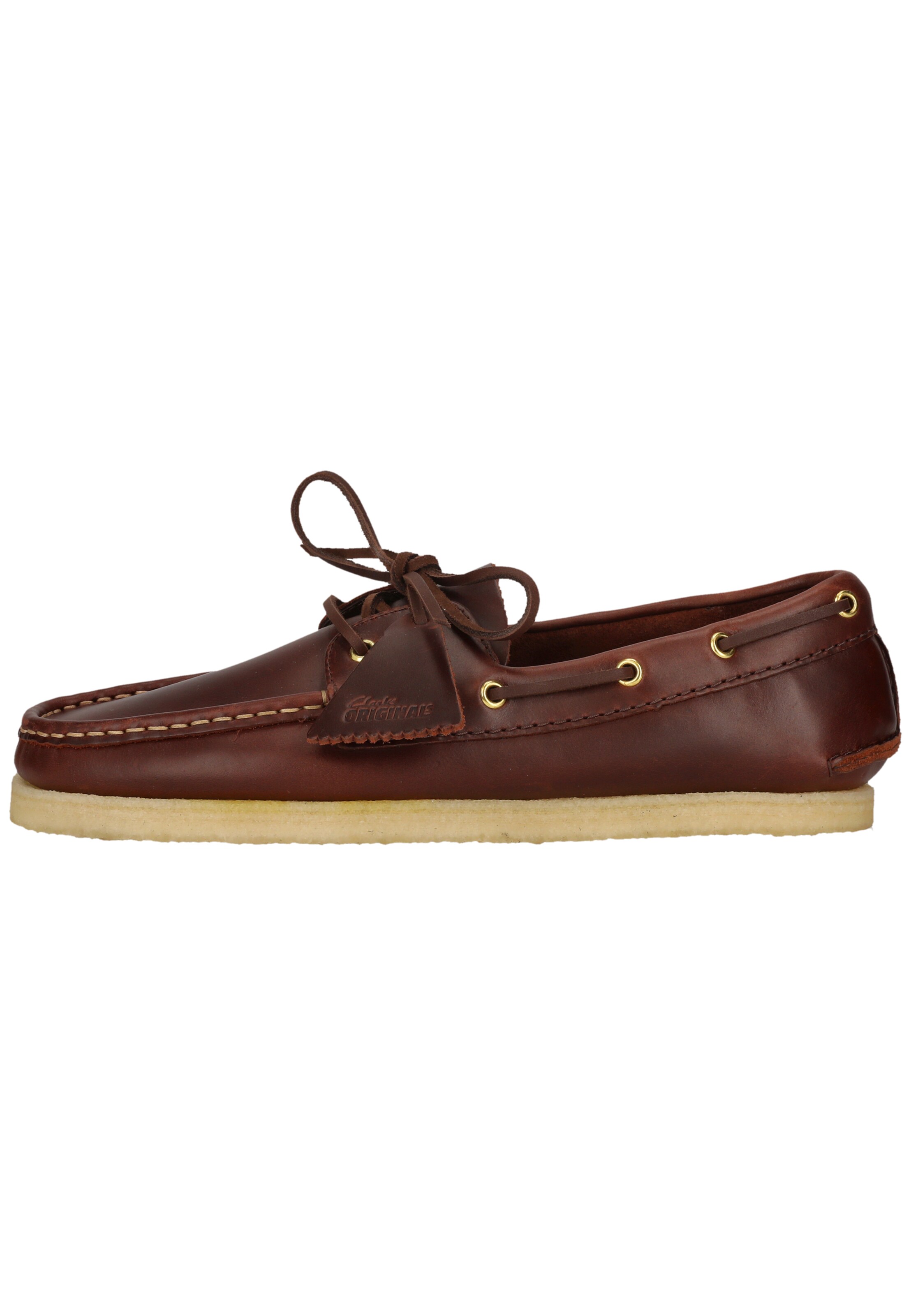 CLARKS Veterschoen 'Godney Boat' in Bruin
