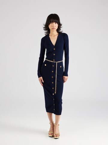 Robes en maille MICHAEL Michael Kors en bleu : devant