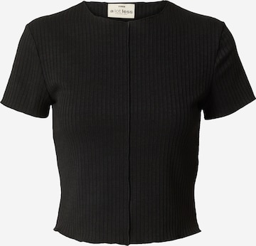 A LOT LESS - Camisa 'Jerika' em preto: frente