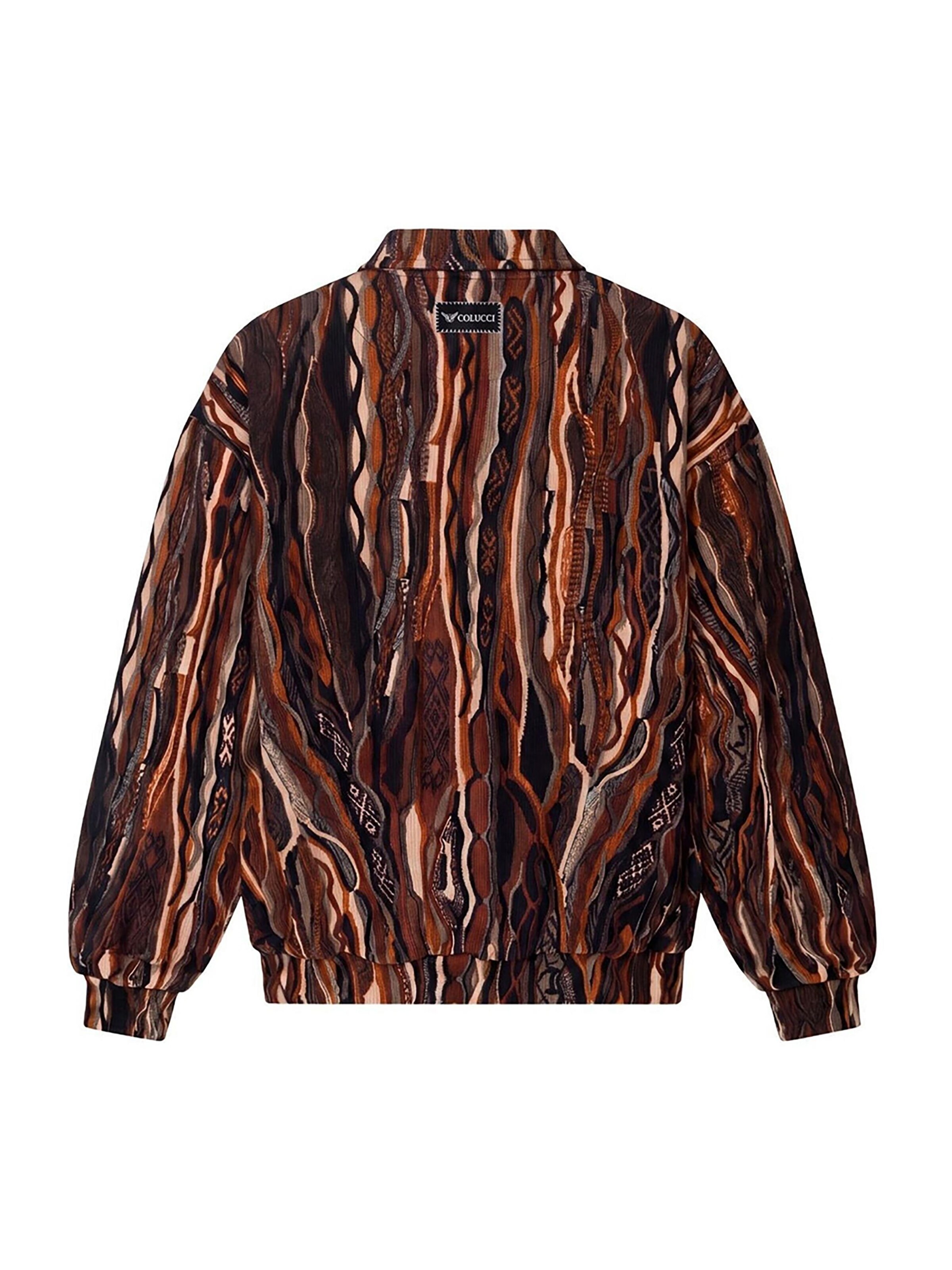 Colucci Shirt 'Signature Structure' in Brown