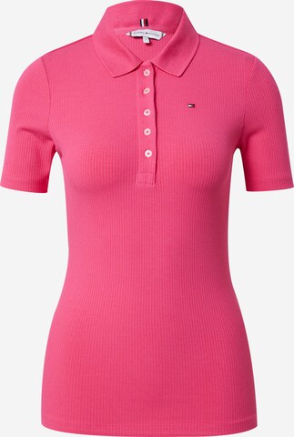 T-shirt TOMMY HILFIGER en rose : devant