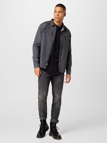 Herrlicher Regular fit Button Up Shirt 'Clint' in Black