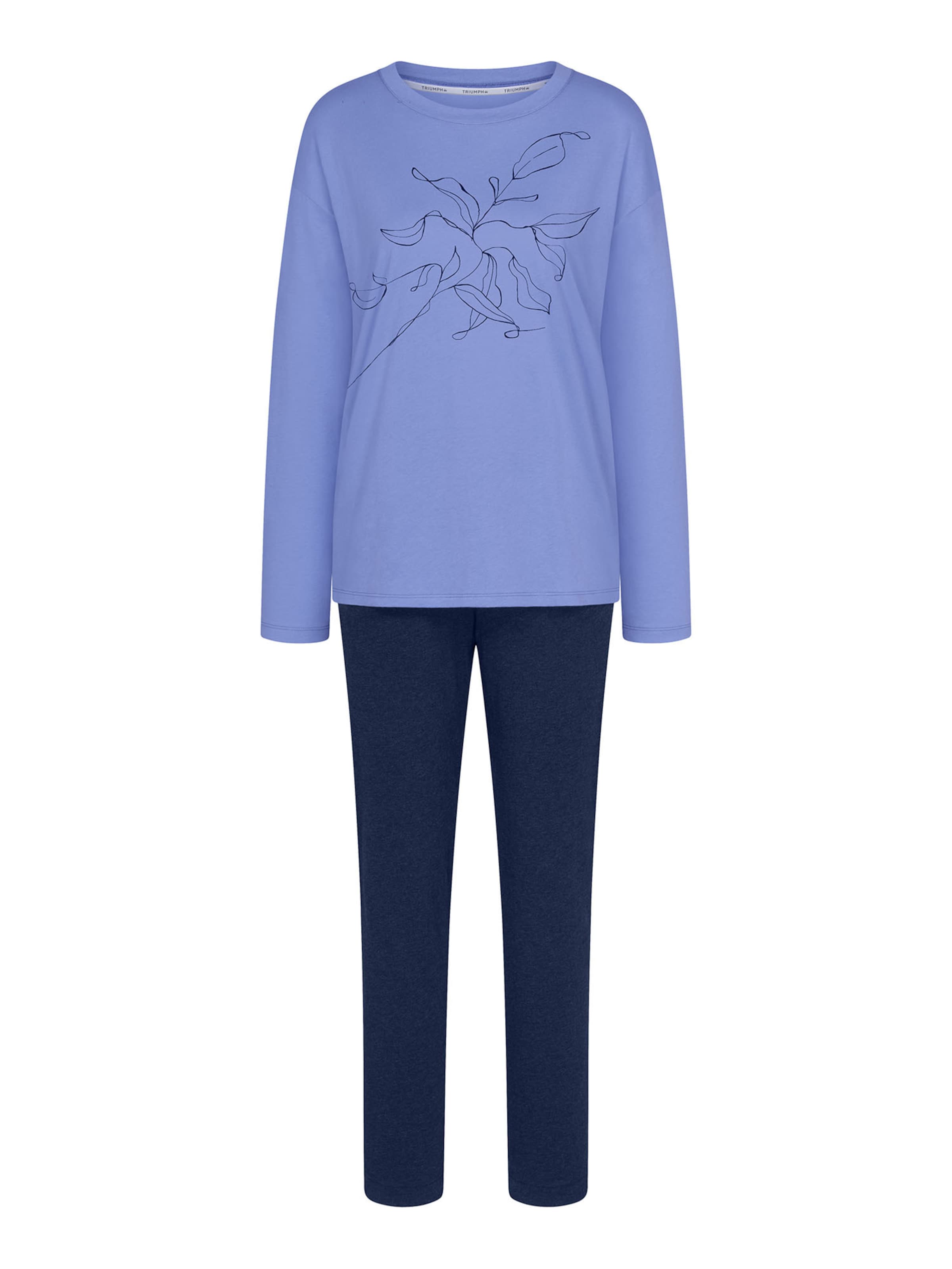 Pyjama ' Red Label Sets Good ' TRIUMPH en bleu : devant