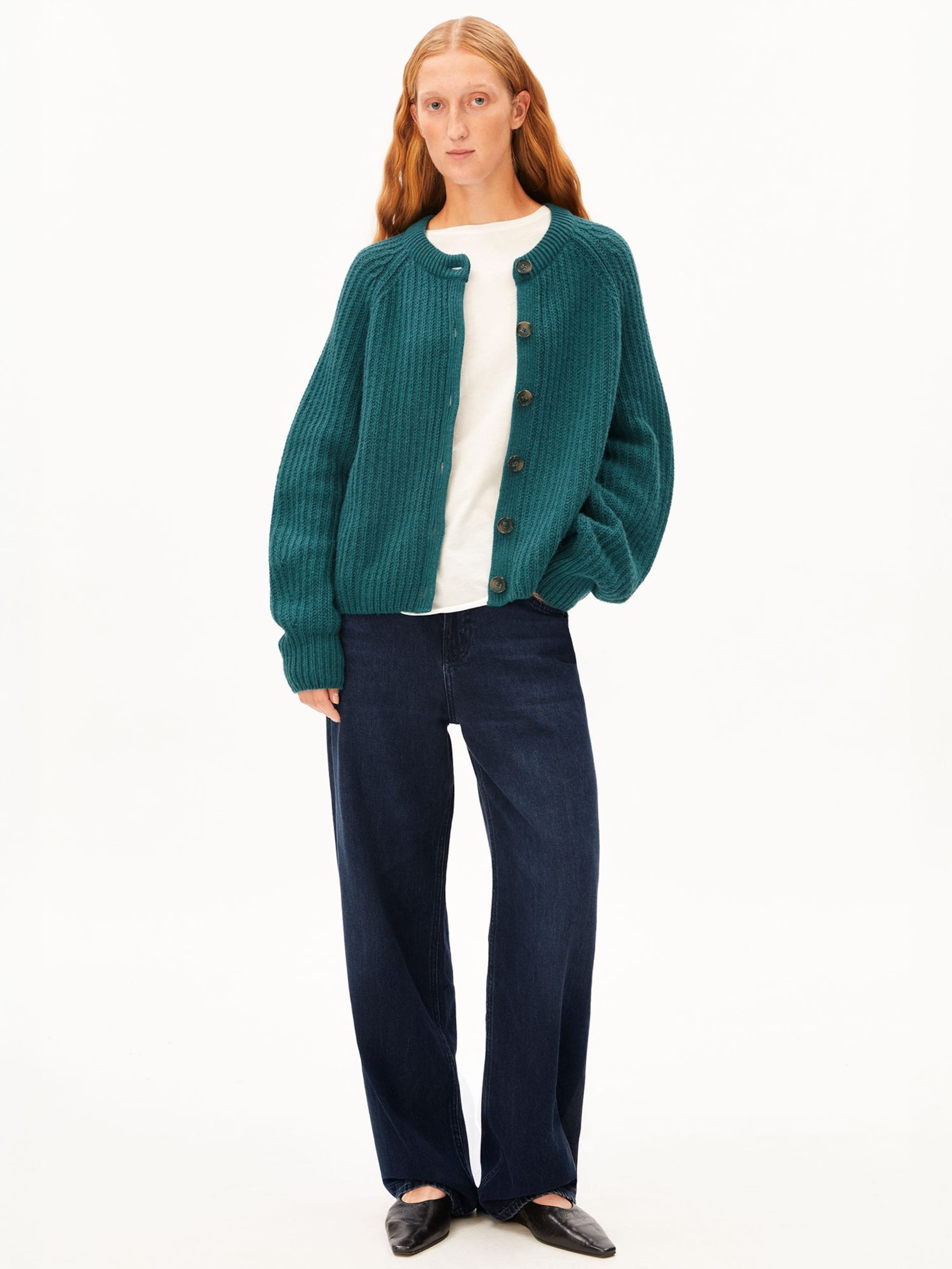 Cardigan ARMEDANGELS en bleu : devant