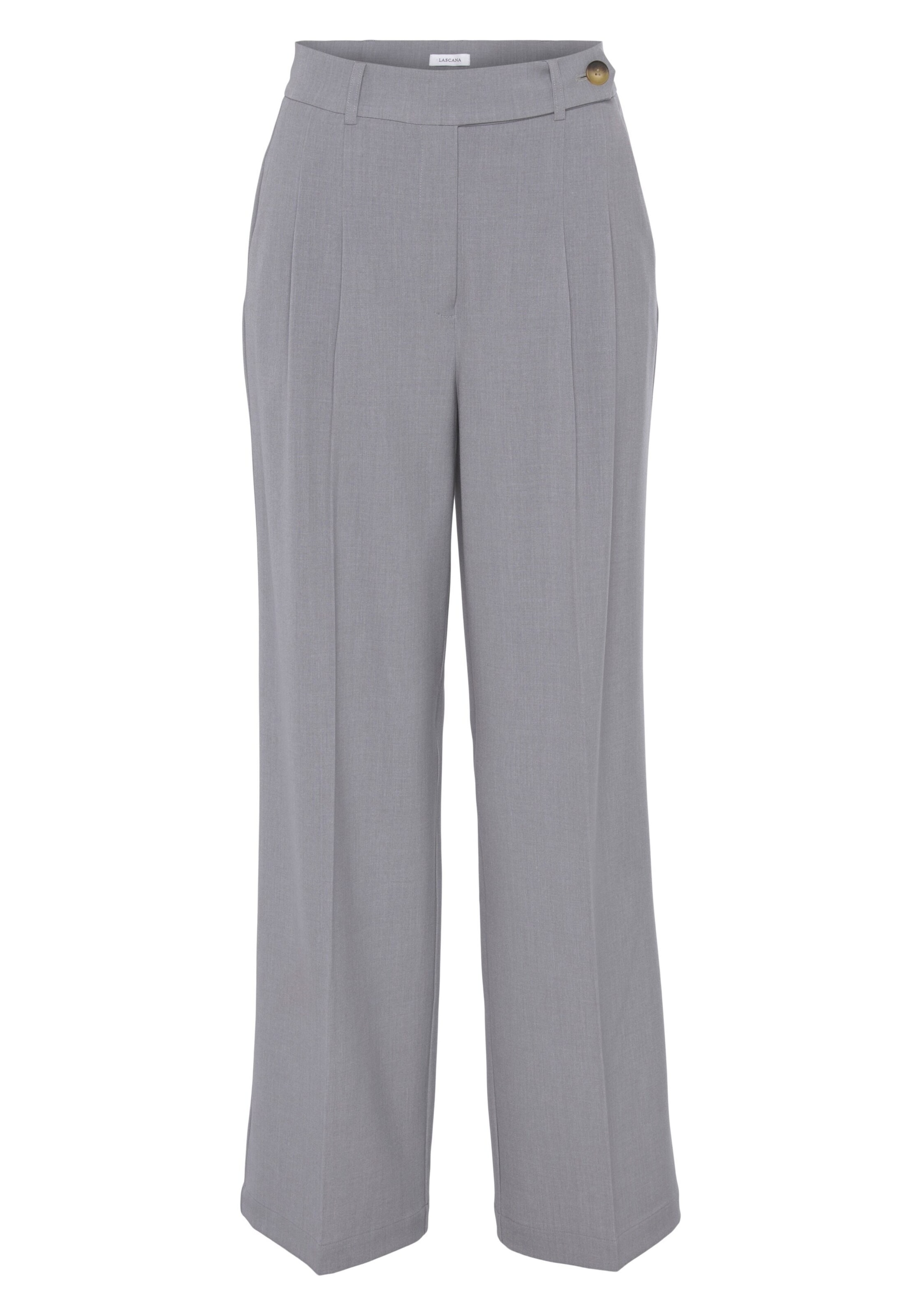 LASCANA - Pantalón plisado en gris: frente