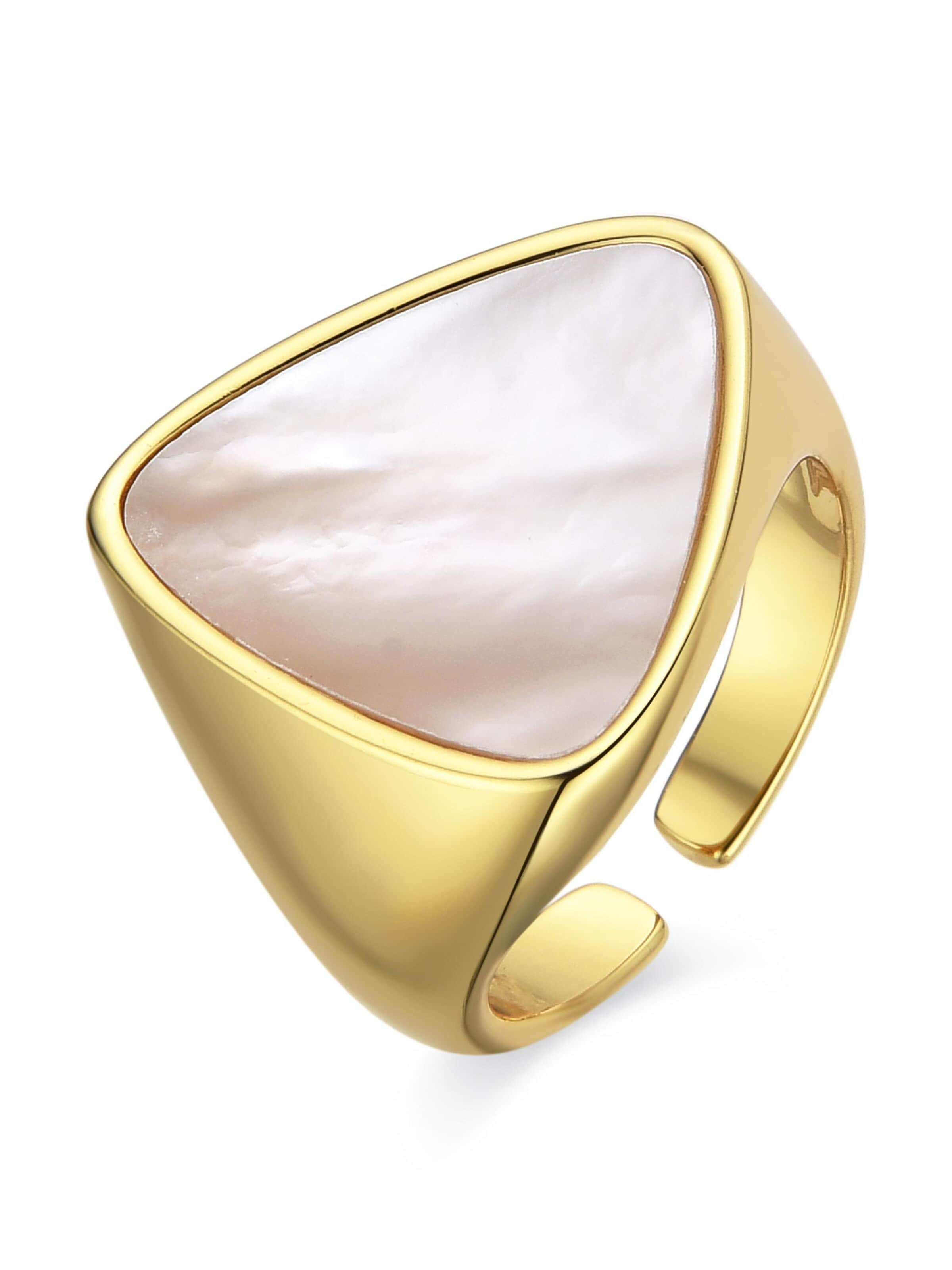 Luxenter - Anel 'Sune' em branco: frente