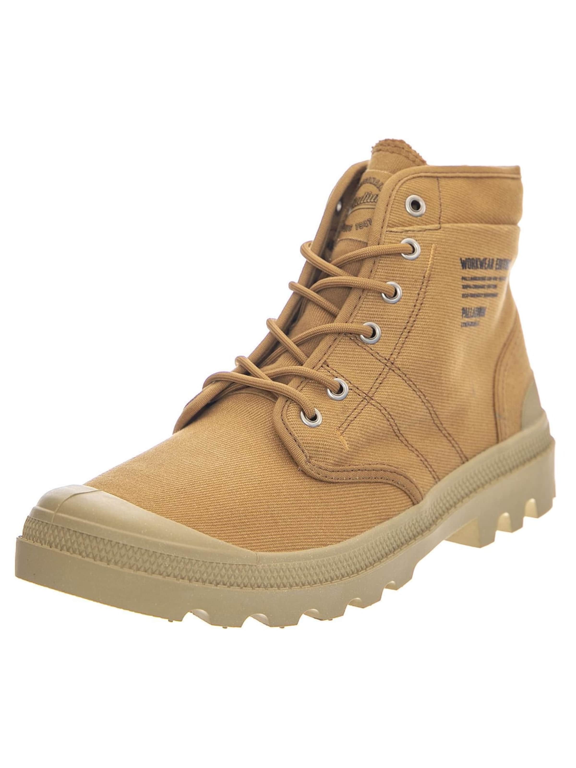 Palladium Kozaki 'Pallabrousse Hi WW Woodlin Shoes' w kolorze brązowy: przód