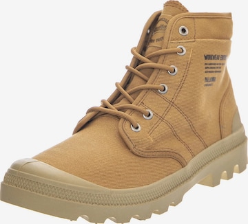 Bottes 'Pallabrousse Hi WW Woodlin Shoes' Palladium en marron : devant