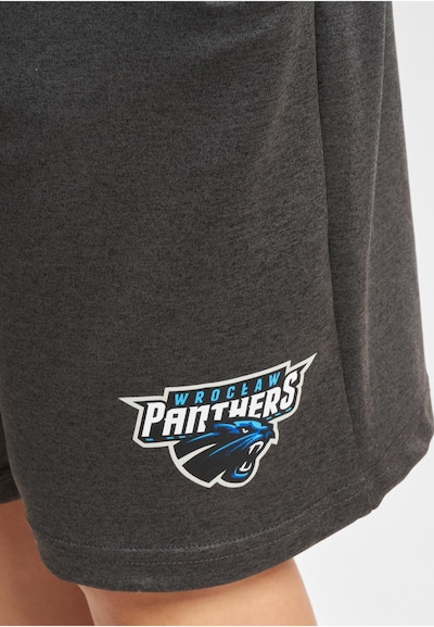 European League of Football Sporthose 'Panthers Wroclaw' in azur / anthrazit / dunkelgrau / weiß, Produktansicht