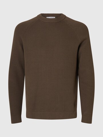 Pull-over SELECTED en marron : devant