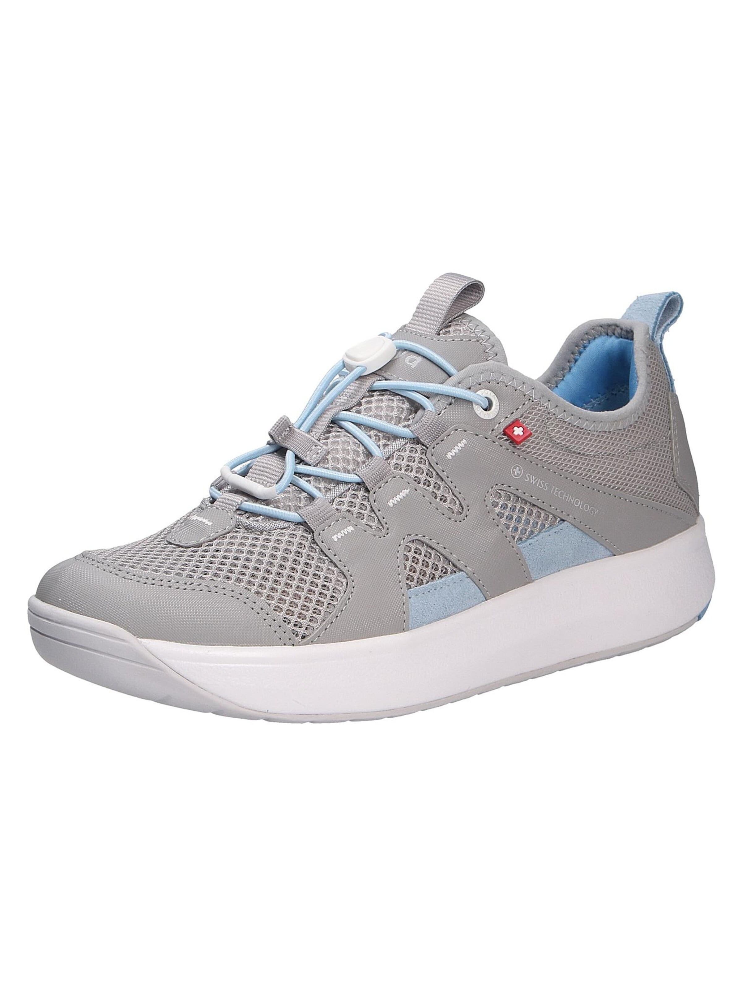 Joya Schnürschuh 'MARBELLA LIGHT GREY' in Grau: Vorderseite