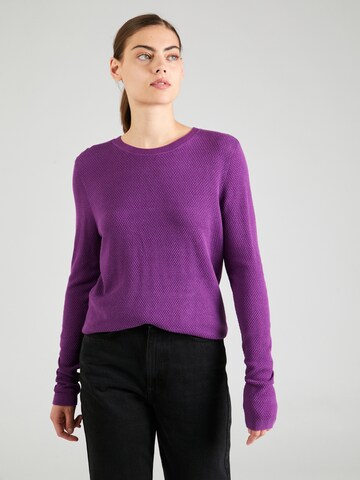 Pull-over QS en violet : devant