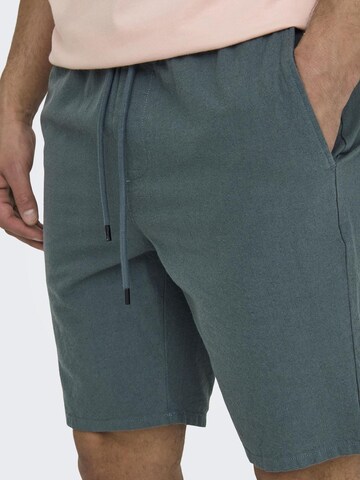 Only & Sons Regular Broek in Groen