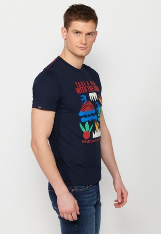 KOROSHI T-Shirt in Blau