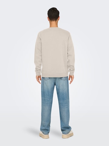Only & Sons Sweatshirt 'ONSDAWSON' in Grey