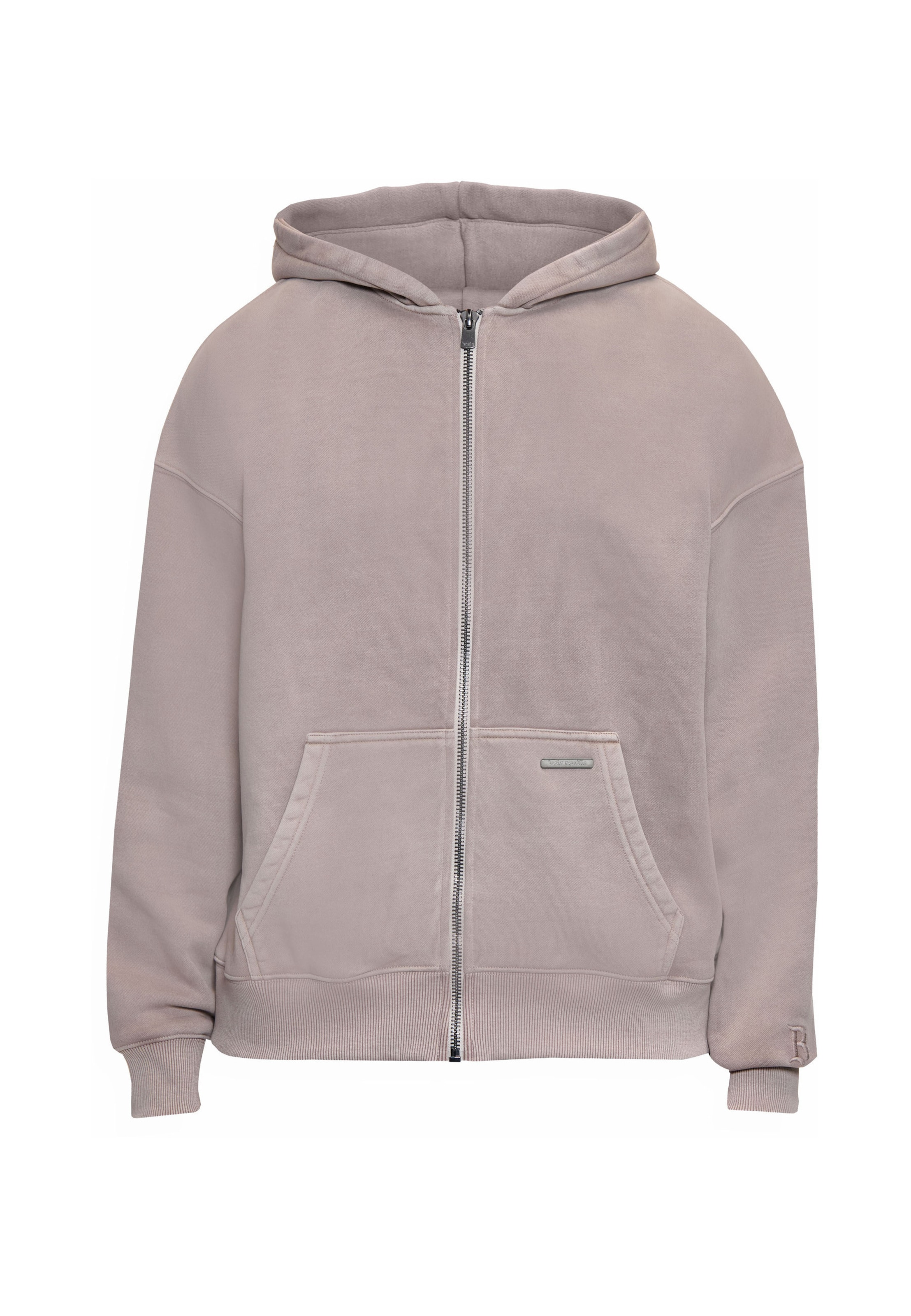 Dropsize Sweatvest in Beige: voorkant