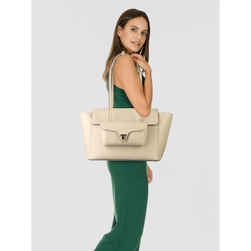 Sac bandoulière 'Beat' Coccinelle en beige : devant