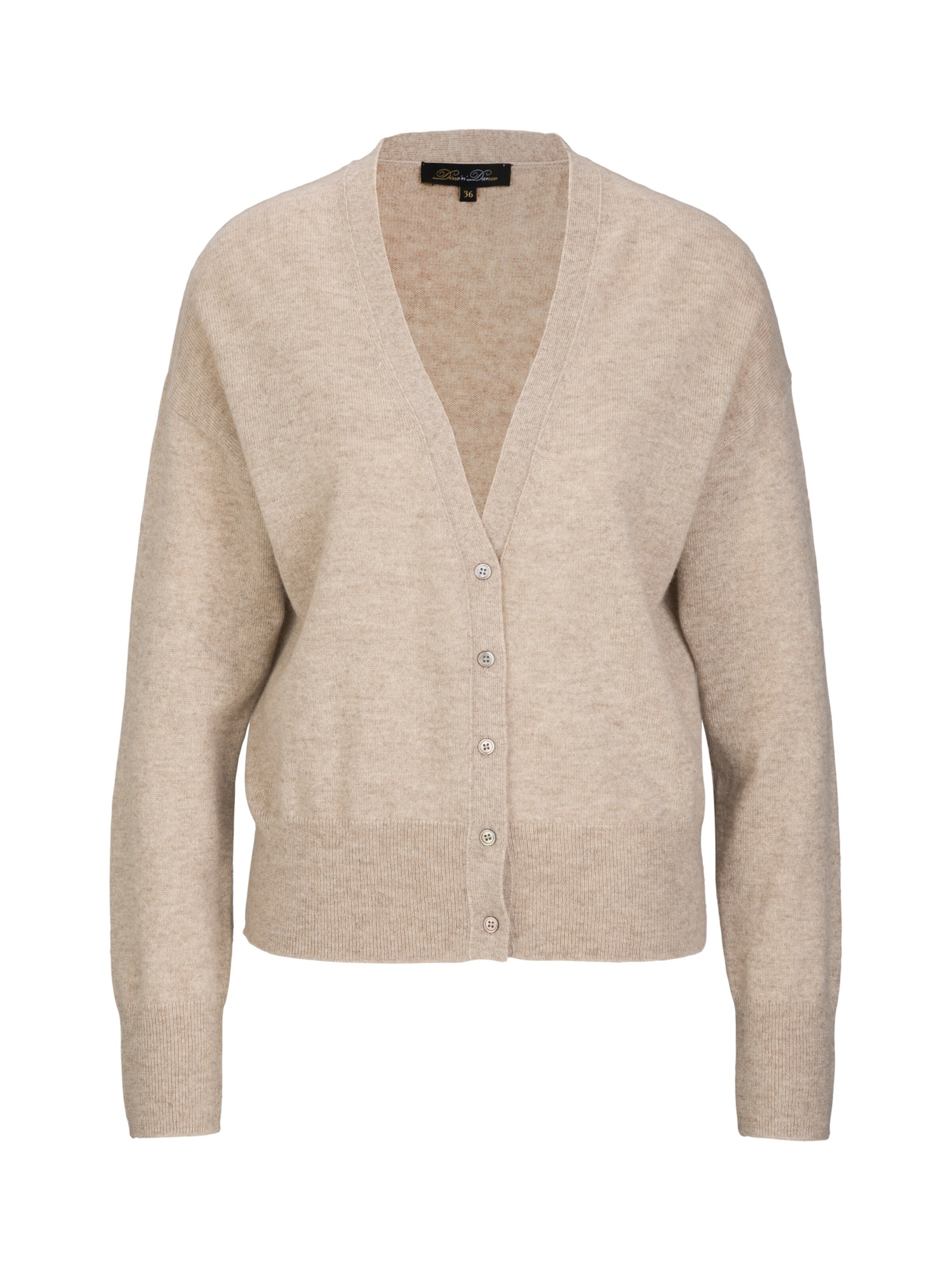 Dine'n'Dance Strickjacke 'Catharina' in Beige: Vorderseite