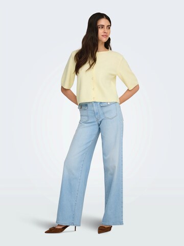 JDY Knit Cardigan 'JDYRUE' in Yellow