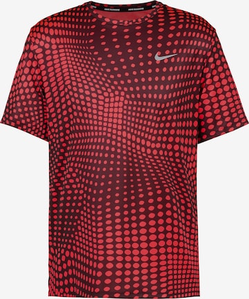NIKE Funktionsshirt 'Miler' in Rot: Vorderseite