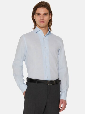 Coupe regular Chemise Boggi Milano en bleu