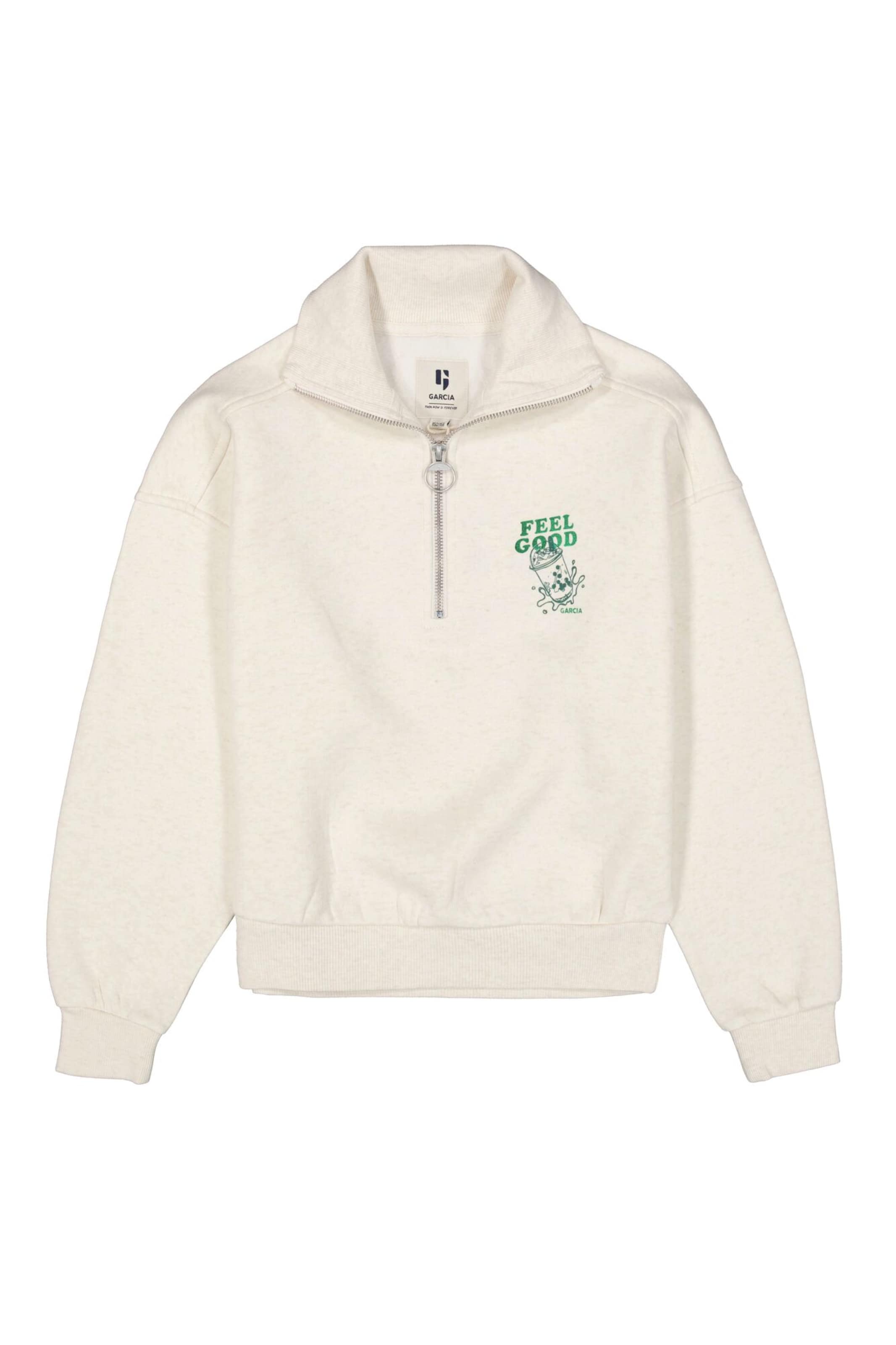 GARCIA Sweatshirt in White: front