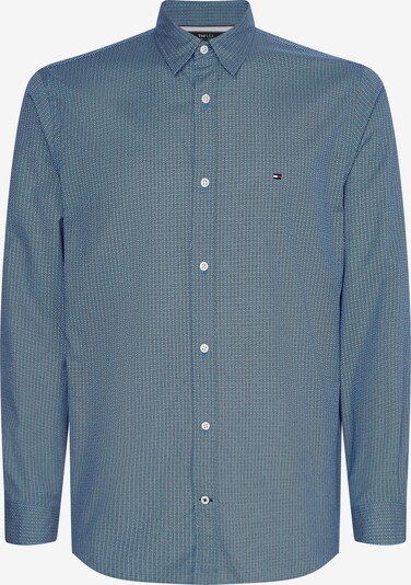 TOMMY HILFIGER Hemd in rauchblau / schwarz / weiß, Produktansicht