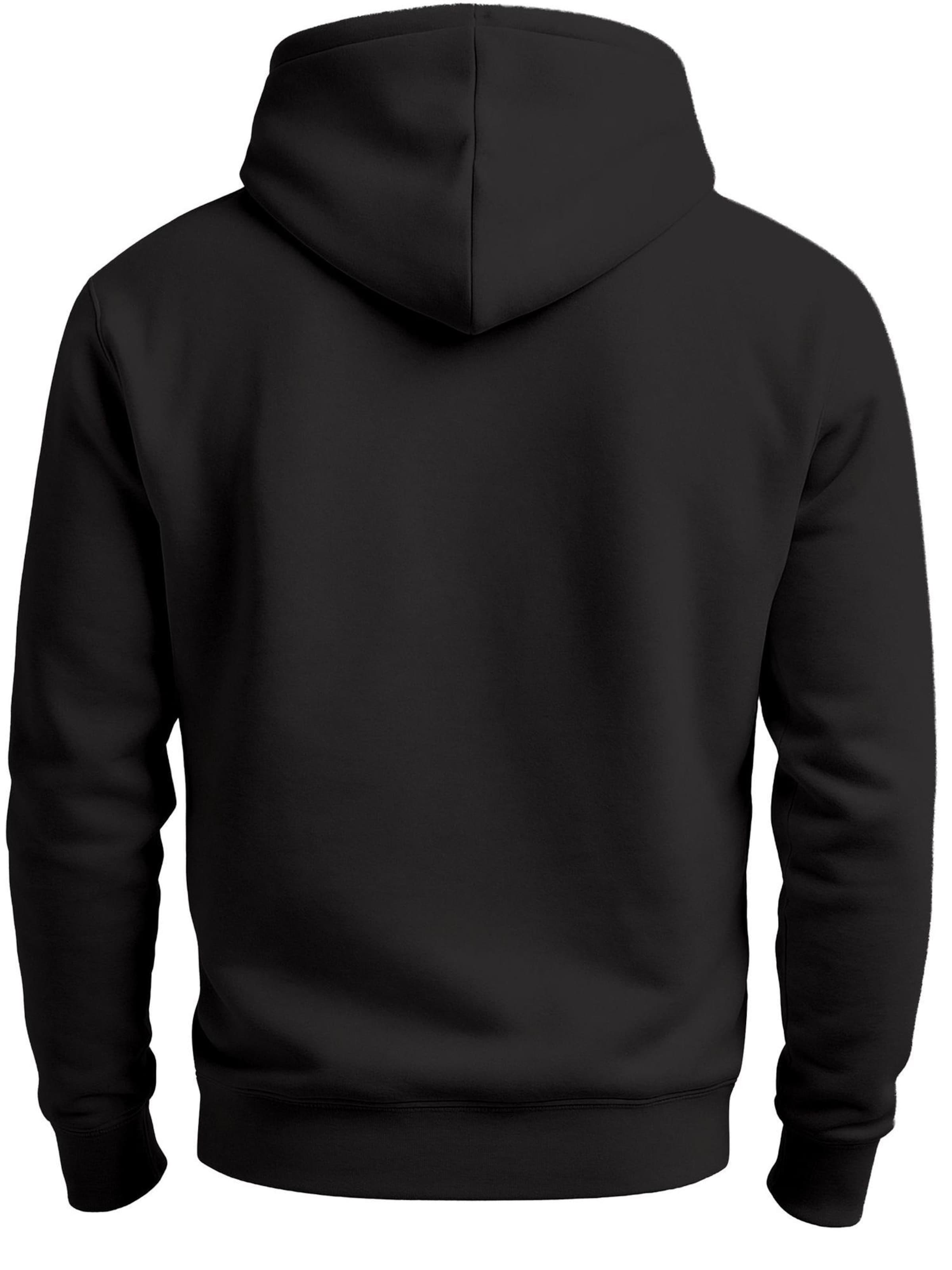 Neverless Sweatshirt 'Bär Lineart Polygon'‌‌‌ in Schwarz