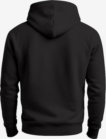 Neverless Sweatshirt 'Bär Polygon' in Black: front
