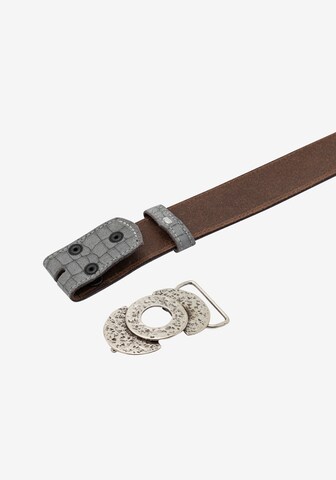 RETTUNGSRING by showroom 019° Belt 'Alaska Sangria' in Grey