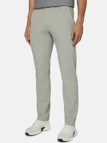 Boggi Milano Slim fit Chino Pants in Grey: front