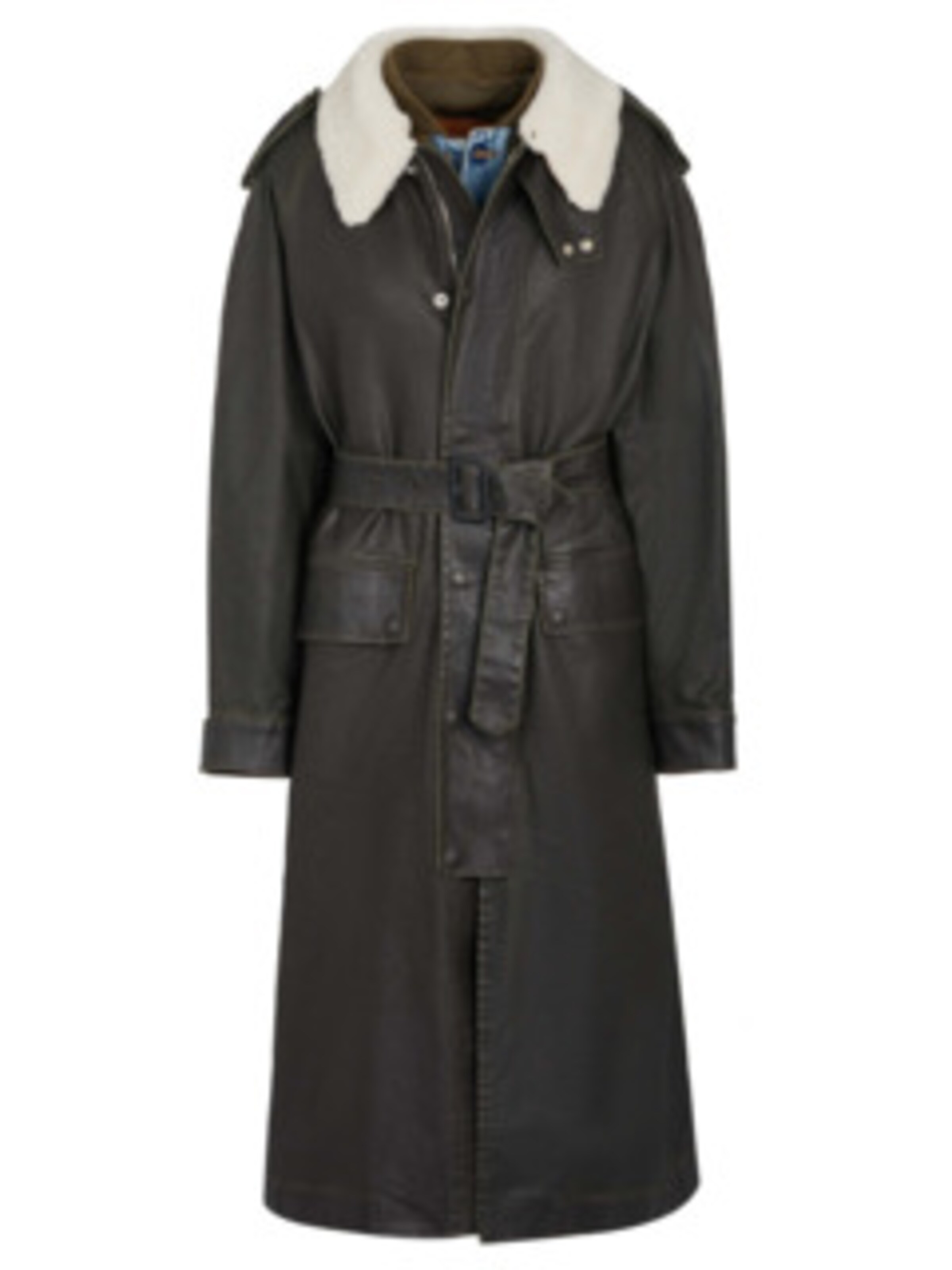 DIESEL Between-seasons coat in M in Black / White, Item view