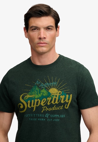 Superdry & Co Shirt 'OUTDOORS MOUNTAIN' in Green