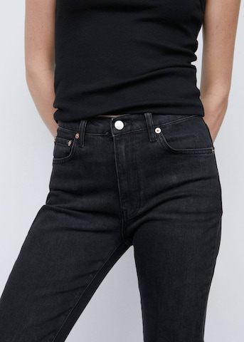 MANGO Slimfit Jeans 'claudia' in Zwart