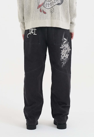 Loosefit Jean Ed Hardy en noir