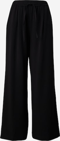MSCH COPENHAGEN Wide leg Pleat-front trousers 'Jalen Henrika' in Black: front