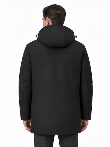 ALLTHEMEN Winter Jacket 'Nordlicht' in Black