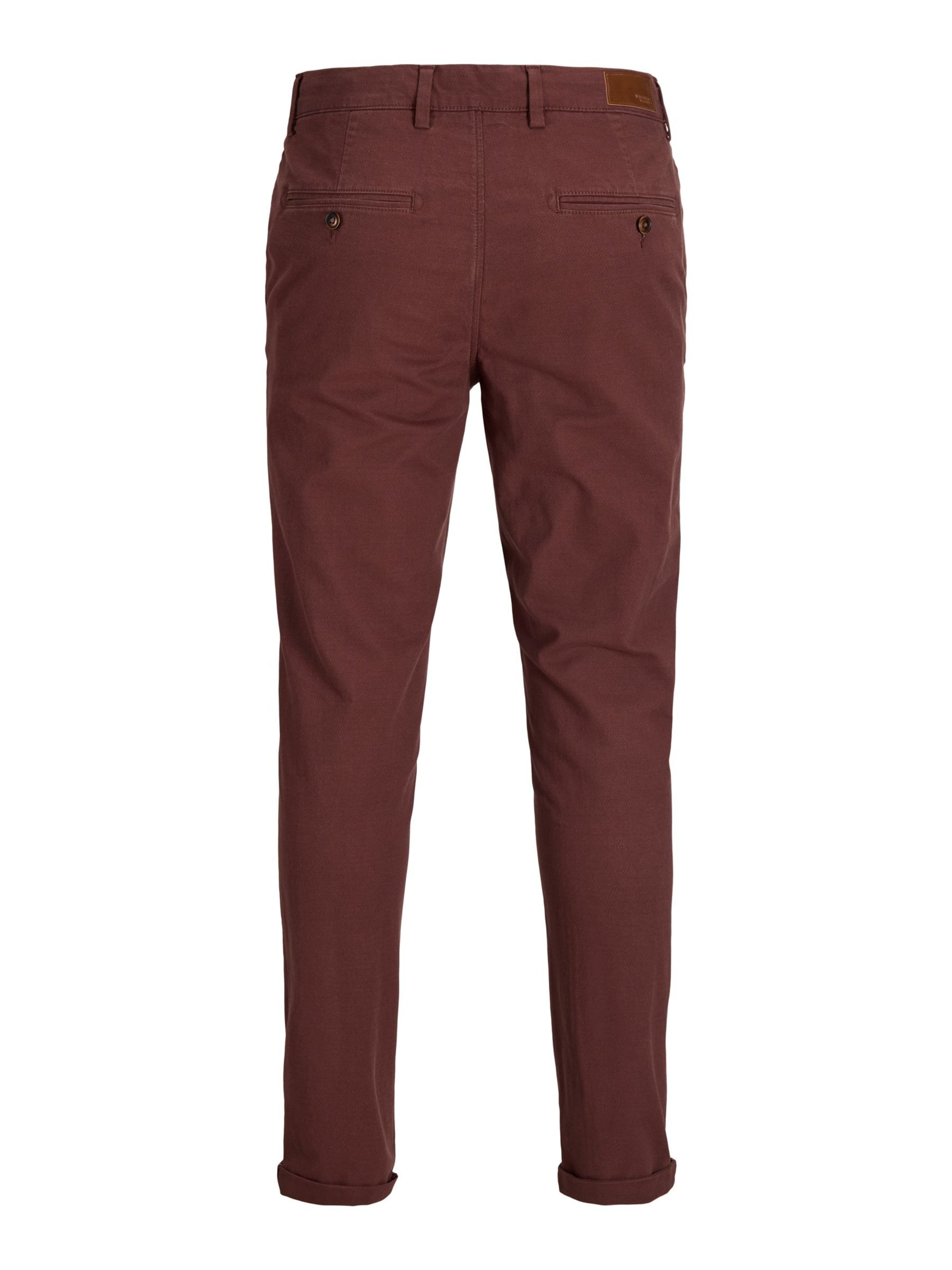 JACK & JONES - Slimfit Pantalón chino 'JPSTMarco JJFury' en marrón