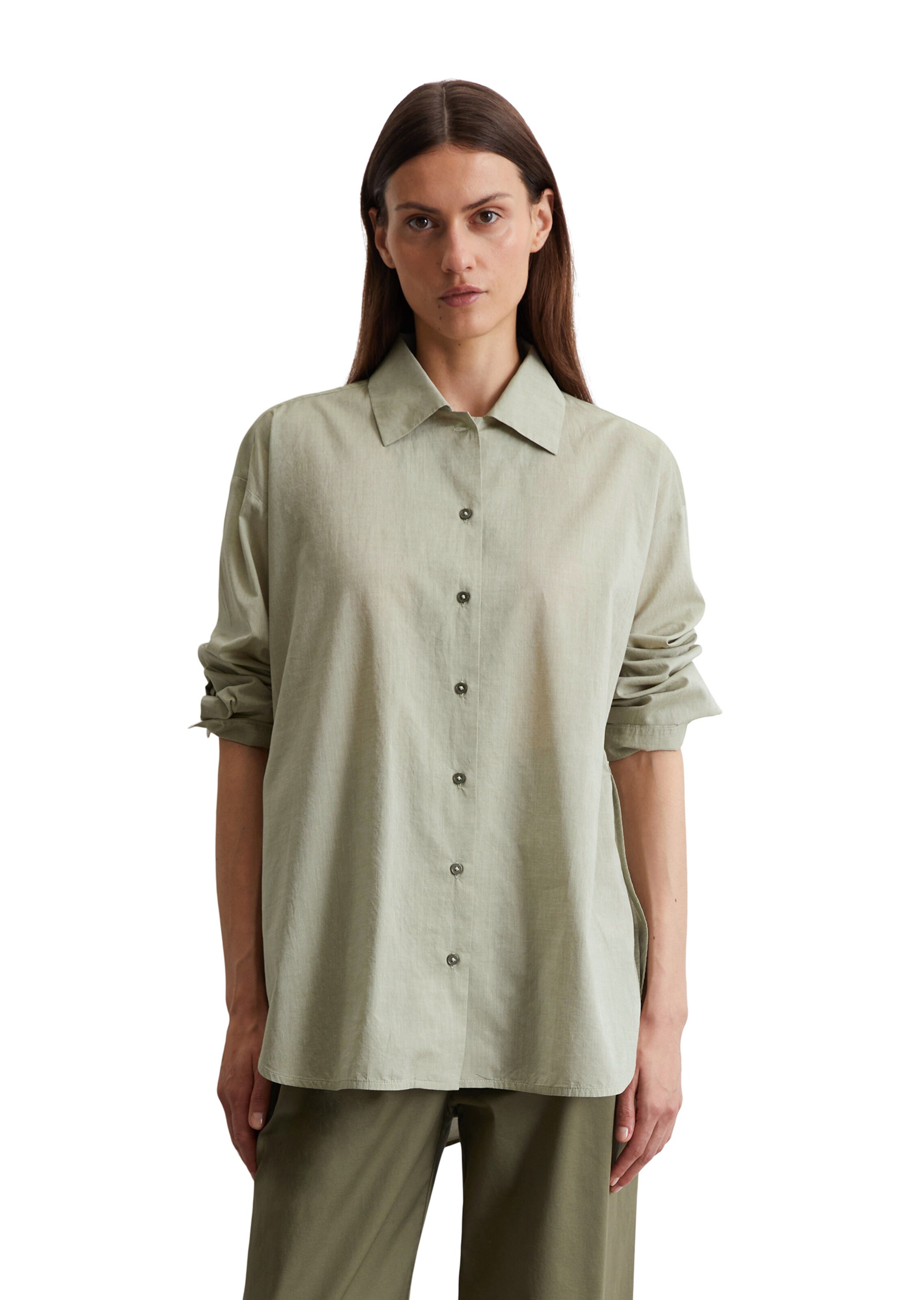 Marc O'Polo Bluse in Grün: Vorderseite