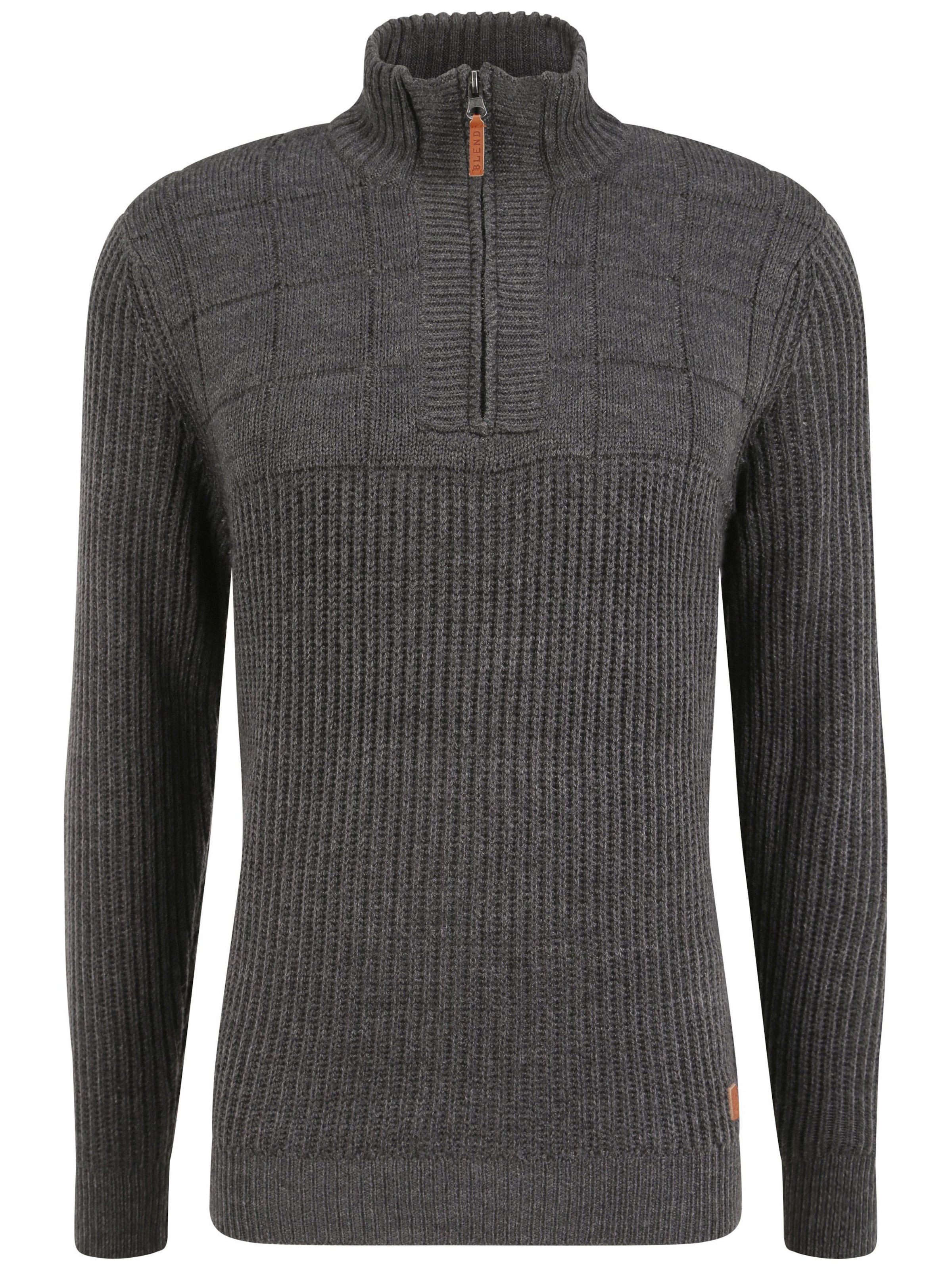 BLEND Pullover 'BHOstuta' in Grau: Vorderseite