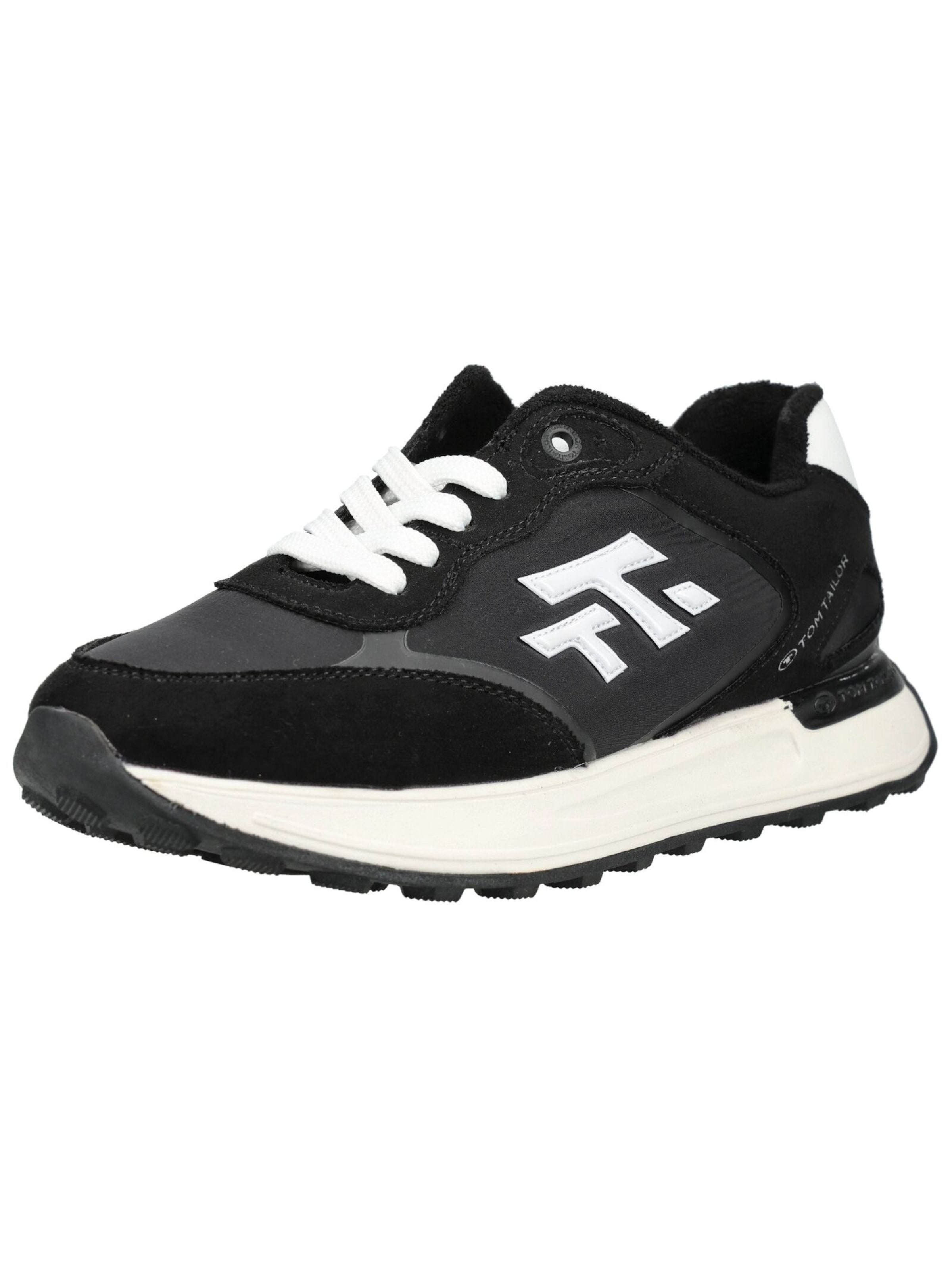 TOM TAILOR Sneakers in Black: front