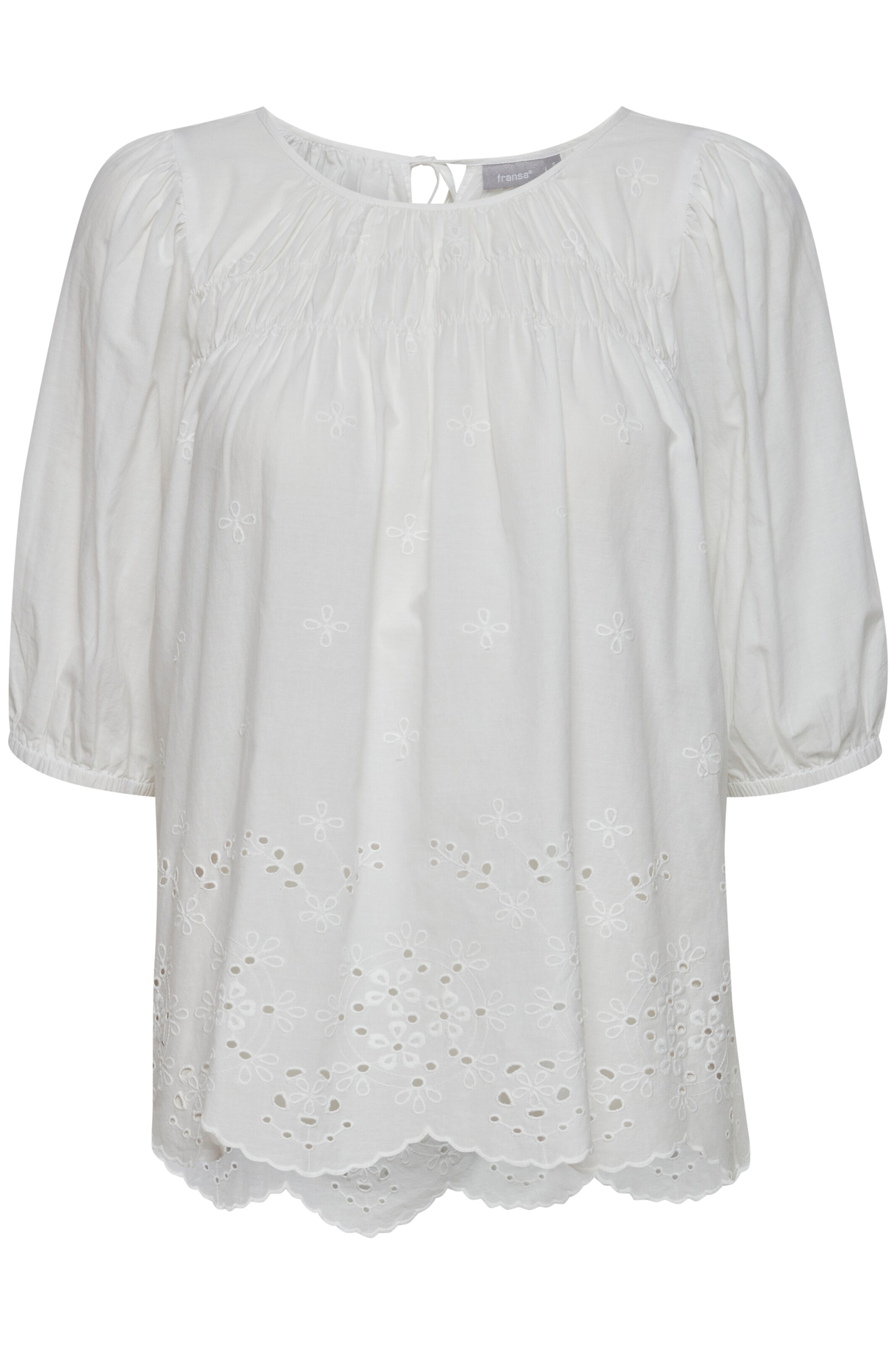 Fransa Bluse 'Angi' i hvid: forside