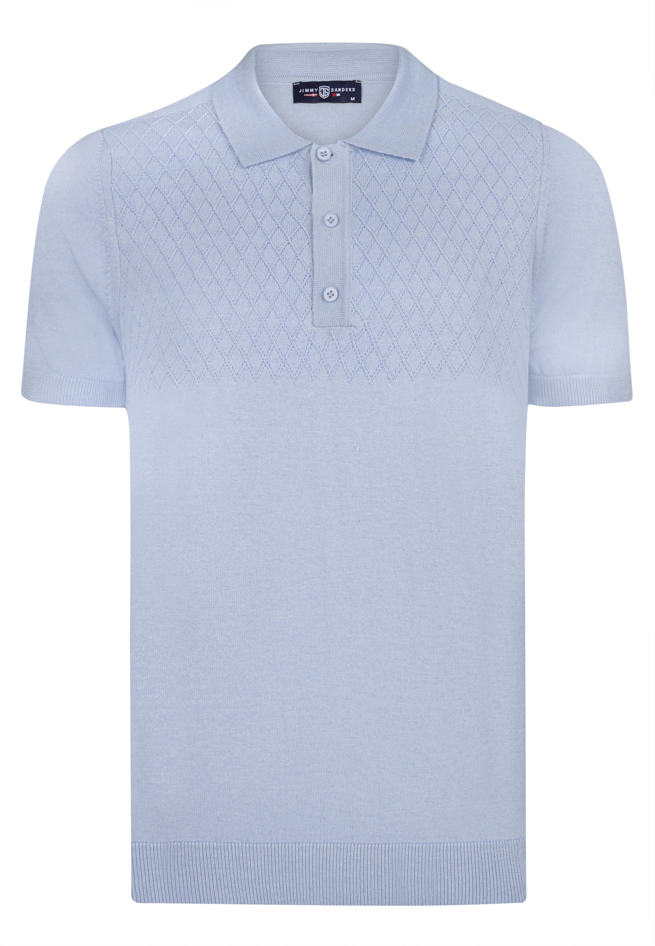 Jimmy Sanders - Camisa em azul: frente