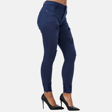 Coupe slim Jean Elara en bleu
