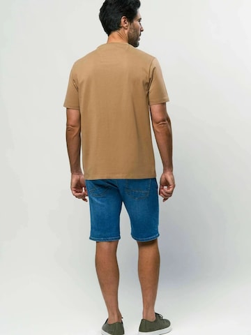 MCS T-Shirt 'Felix ' in Braun
