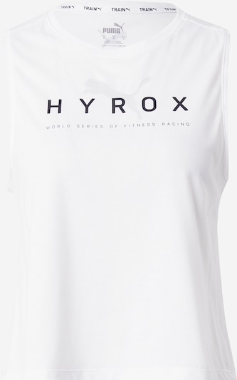 PUMA Sporttop 'HYROX Triblend' in grau / schwarz / weiß, Produktansicht
