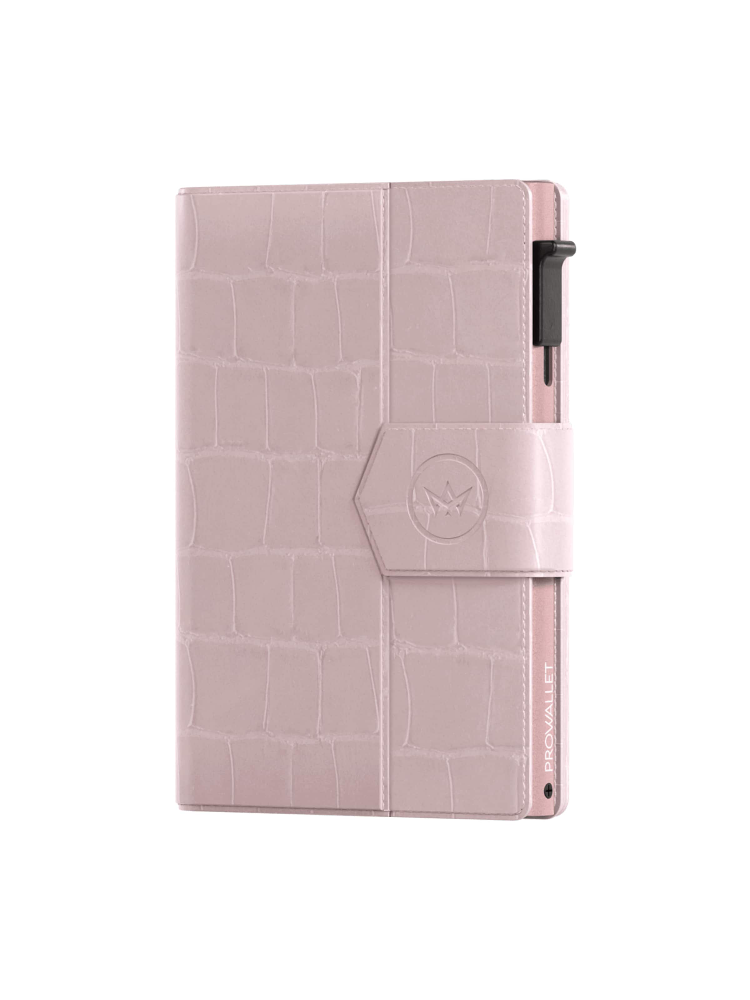 Prowallet Wallet 'Pasjeshouder Plus Croco' in Pink: front