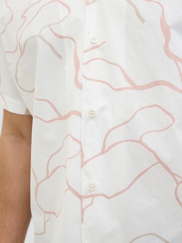 JACK & JONES Comfort fit Button Up Shirt in White