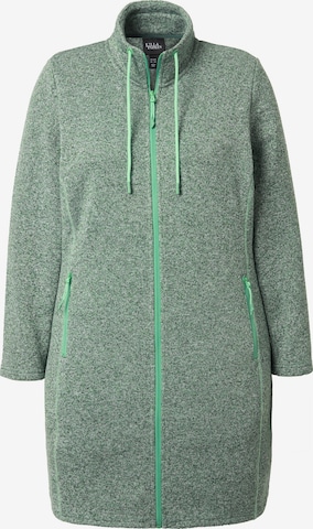Ulla Popken Fleecejacke in Grün: Vorderseite